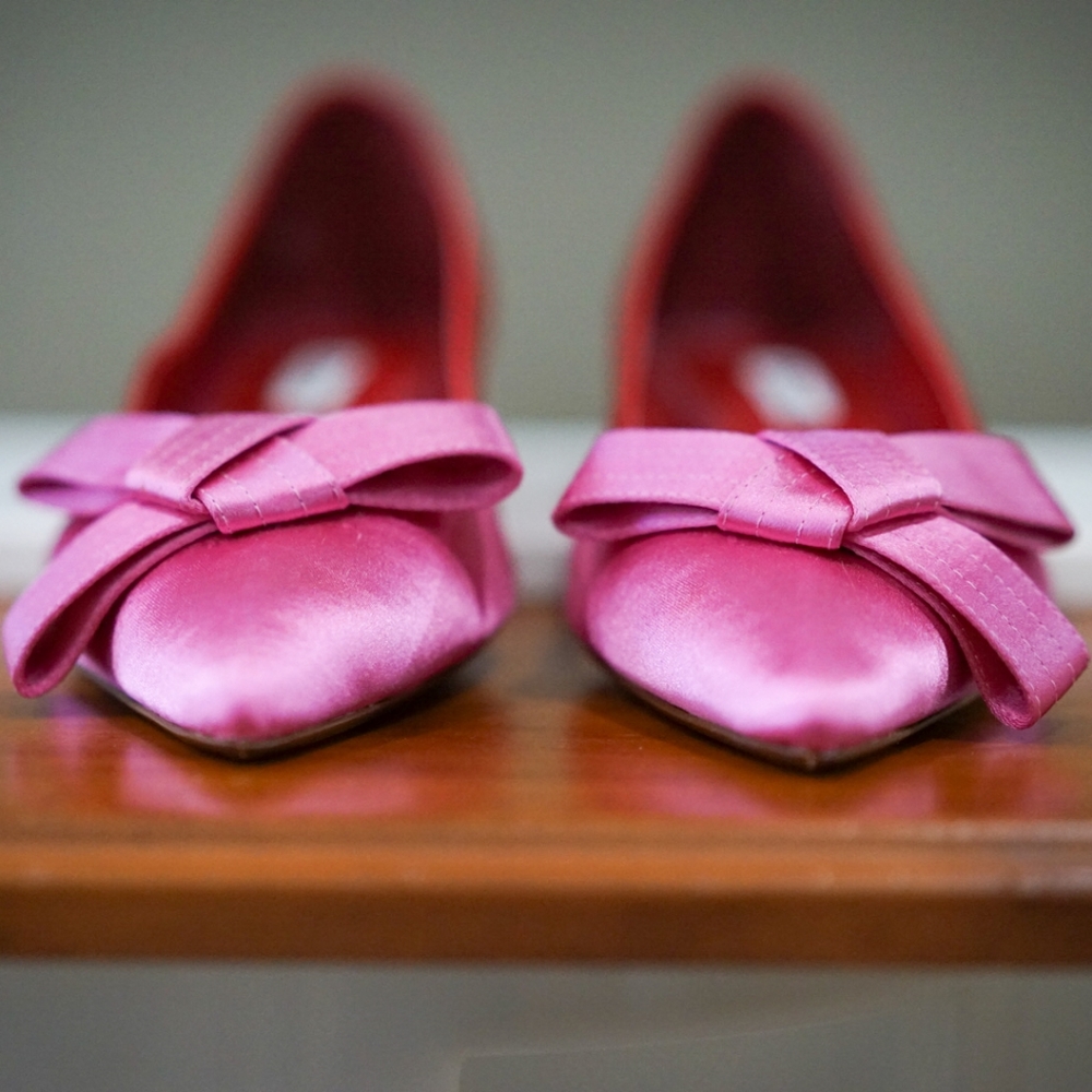 DUNE London Satin Ballet Pump